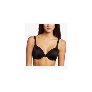 EUC Bali black smoothing bra sz: 36D  underwire satin seamless